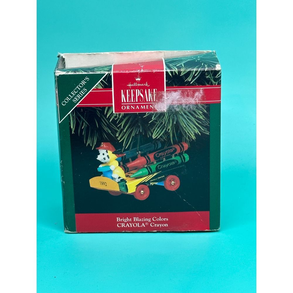 Hallmark Bright Blazing Colors Crayola Crayon Christmas Ornament Holiday Decor